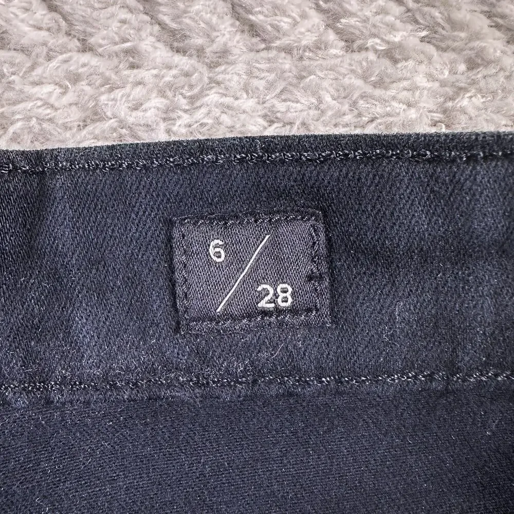 Lucky Brand Jeans Womens 6/28 Ankle Black‎ Wash AVA Mid Rise Skinny Denim